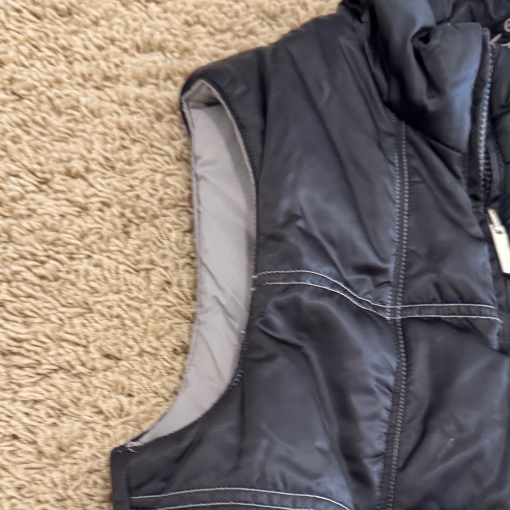 Alp-N-Rock "Let it Snow" Reversible Puffer Vest, Black Gray, Womens sz XS / 2 - Picture 5 of 16